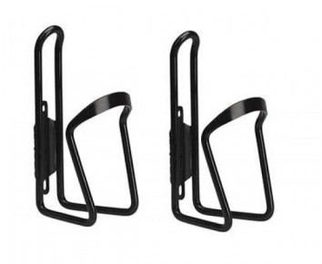 Alloy Black Bottle Cage with screws x 2